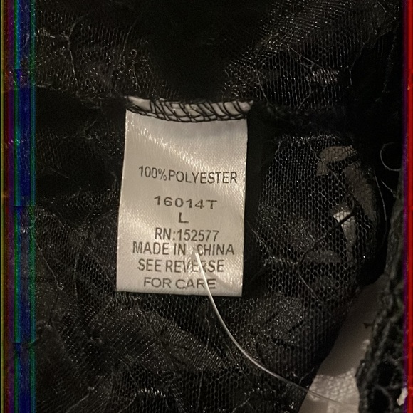 Black See-Through Mesh Coverup Top - Picture 5 of 5